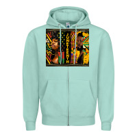 Seafoam juneteenth tumbler Zipper Hoodie - HRA Design Shop