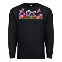 Black watercolor love nurse libbey glass Premium Sweatshirt - BundleAndBundleShop