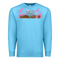 Ocean Blue watercolor love nurse libbey glass Premium Sweatshirt - BundleAndBundleShop
