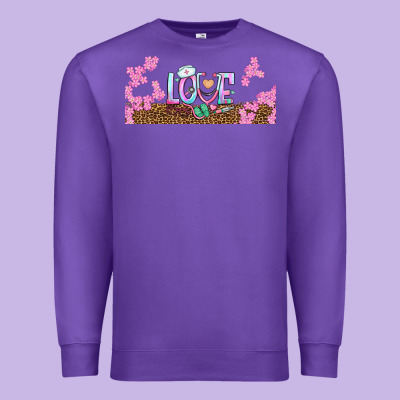 Watercolor Love Nurse Libbey Glass Premium Sweatshirt Designed By Bundleandbundleshop