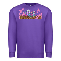 Purple watercolor love nurse libbey glass Premium Sweatshirt - BundleAndBundleShop