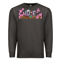 Smoke watercolor love nurse libbey glass Premium Sweatshirt - BundleAndBundleShop