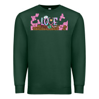 Sports Green watercolor love nurse libbey glass Premium Sweatshirt - BundleAndBundleShop