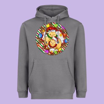 Christmas Chick Heavyweight Hoodie Designed By Artiststas