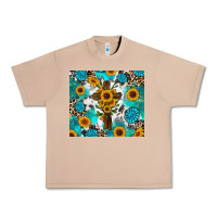 Burro sunflower cross cowhide gemstones Urban Heavy Tee - RanaPortraitStore