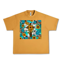 Peanut Butter sunflower cross cowhide gemstones Urban Heavy Tee - RanaPortraitStore