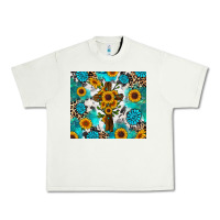 Pistachio sunflower cross cowhide gemstones Urban Heavy Tee - RanaPortraitStore