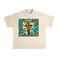 Sandshell sunflower cross cowhide gemstones Urban Heavy Tee - RanaPortraitStore