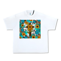 White sunflower cross cowhide gemstones Urban Heavy Tee - RanaPortraitStore