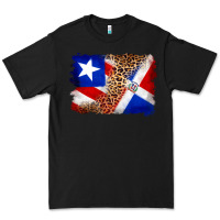 Black puerto rico and dominican republic flag Premium Tee - Artiststas