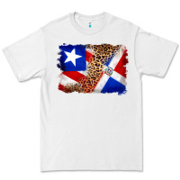 White puerto rico and dominican republic flag Premium Tee - Artiststas
