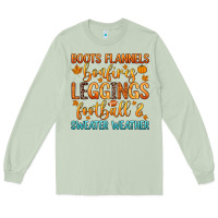 Matcha boots flannels bonfires leggins football Long Sleeve Tee - Zillion Design Studio