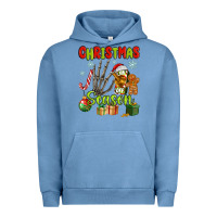 Pigment Pebble Blue christmas season Urban Hoodie - MaliasSmallBusiness