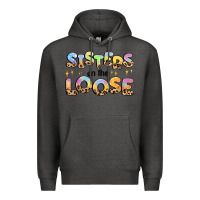 Charcoal Heather sisters on the loose Premium Hoodie - MaliasSmallBusiness