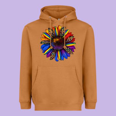 Pride Sunflower Heavyweight Hoodie Designed By Jahusdesignshop