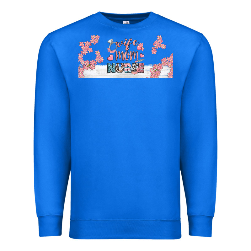 Wife Mom Nurse Libbey Glass Premium Sweatshirt by BundleAndBundleShop | Teevron