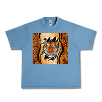 Pebble Blue tiger scratch mark Urban Heavy Tee - RanaPortraitStore