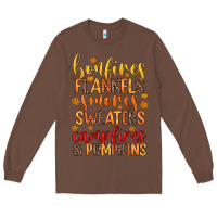 Chestnut bonfires flannels s'mores campfires and pumpkins Long Sleeve Tee - Zillion Design Studio