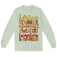Matcha bonfires flannels s'mores campfires and pumpkins Long Sleeve Tee - Zillion Design Studio