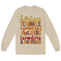 Mushroom bonfires flannels s'mores campfires and pumpkins Long Sleeve Tee - Zillion Design Studio