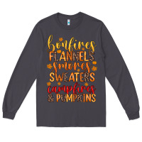 Smoke bonfires flannels s'mores campfires and pumpkins Long Sleeve Tee - Zillion Design Studio