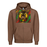 Chestnut juneteenth afro bun mama tumbler Zipper Hoodie - HRA Design Shop
