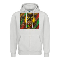 Dove Grey juneteenth afro bun mama tumbler Zipper Hoodie - HRA Design Shop