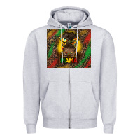 Heather Grey juneteenth afro bun mama tumbler Zipper Hoodie - HRA Design Shop