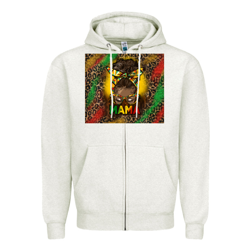 Juneteenth Afro Bun Mama Tumbler Zipper Hoodie by HRA Design Shop | Teevron