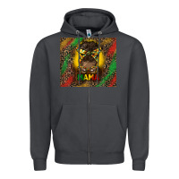 Smoke juneteenth afro bun mama tumbler Zipper Hoodie - HRA Design Shop