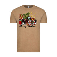 Vintage Coffee merry christmas gnomes truck Vintage Tee - BarkalooDesign