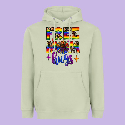 Free Mom Hugs Heavyweight Hoodie Designed By Jahusdesignshop