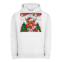 Pigment Lunar Rock pink christmas cow Urban Hoodie - MaliasSmallBusiness