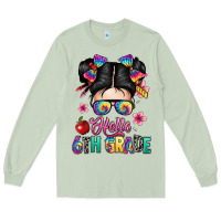Matcha hello sixth grade kid Long Sleeve Tee - texasbilliewilder