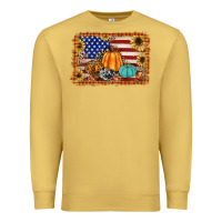 Antique Gold american flag fall backgraund Premium Sweatshirt - JahusDesignShop