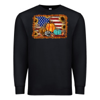Black american flag fall backgraund Premium Sweatshirt - JahusDesignShop