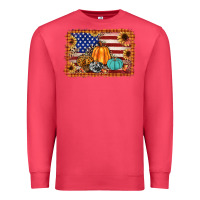 Cardinal american flag fall backgraund Premium Sweatshirt - JahusDesignShop