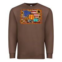 Chestnut american flag fall backgraund Premium Sweatshirt - JahusDesignShop
