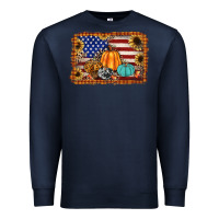 Navy american flag fall backgraund Premium Sweatshirt - JahusDesignShop