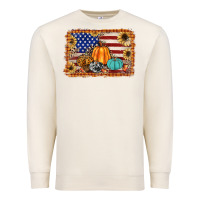 Sandshell american flag fall backgraund Premium Sweatshirt - JahusDesignShop