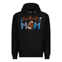 Black football mom Premium Hoodie - MaliasSmallBusiness