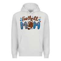 Dove Grey football mom Premium Hoodie - MaliasSmallBusiness