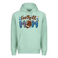 Seafoam football mom Premium Hoodie - MaliasSmallBusiness