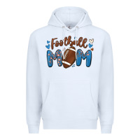 White football mom Premium Hoodie - MaliasSmallBusiness