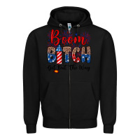 Black Boom bitch get out the way Zipper Hoodie - Neo Western