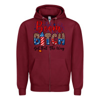 Burgundy Boom bitch get out the way Zipper Hoodie - Neo Western