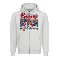 Dove Grey Boom bitch get out the way Zipper Hoodie - Neo Western