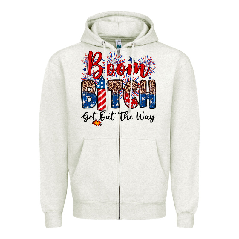 Boom Bitch Get Out The Way Zipper Hoodie by Neo Western | Teevron