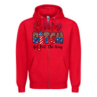 Red Boom bitch get out the way Zipper Hoodie - Neo Western