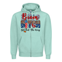 Seafoam Boom bitch get out the way Zipper Hoodie - Neo Western